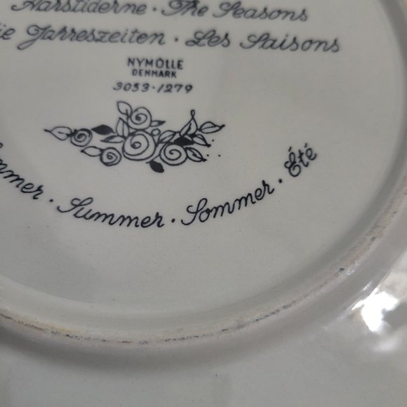 Vintage Bjorn Wiinblad Plate Nymolle Denmark Summer from The Seasons - Picture 4 of 4